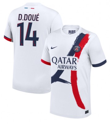 Paris Saint-Germain Desire Doue #14 Replika Udebanetrøje 2024-25 Kortærmet